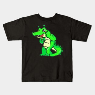 Crocodile animal motif alligator animal welfare for children Kids T-Shirt